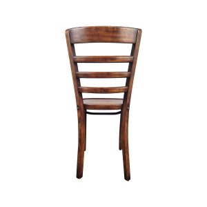 Super-Seat | The Txiki wooden hospitality cafe chair | Medium caramel wood, curved ladder back, flat seat, ideal for hospitality. | Hospitality Furniture