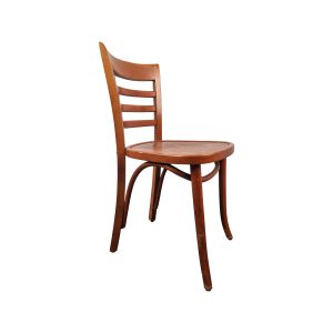 Super-Seat | Kees Vintage Wooden Satellite Cafe Chairs | Brown wood, curved back, horizontal slats, simple elegance |. | Hospitality Furniture