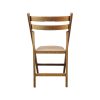 Super-Seat | Stella Vintage Wooden Folding Chairs Honey Blonde | Vintage wooden, honey blonde ; design simple avec dossier incurvé. | Mobilier de restauration