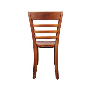 Super-Seat | Kees Vintage Houten Satelliet Cafestoelen | Vintage houten stoelen, ladders achterkant, lichte houtnerf, elegante bistrostijl. | Horecameubilair