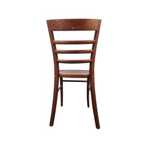 Super-Seat | Peter Vintage Wooden Cafe Chair | Walnut brown wood, ladder-back design with four horizontal slats. | Hospitality Furniture