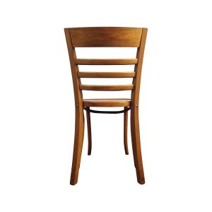 Super-Seat | De Coco Vintage Wooden Bistro Chairs Honey Brown | Honey brown wood, slatted back, slightly curved legs. | Hospitality Furniture