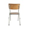 Super-Seat | The Jaxx vintage stackable wooden school chairs linkable | Seat/back of light wood, frame/legs of silver metal, black caps. | Hospitality Furniture