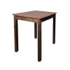 Super-Seat | Het Parker Bruin Café HORECA STA Tafel | Bruin houten tafel, 80x80cm, vier rechte poten, glad oppervlak. | Horecameubilair