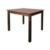 Super-Seat | The Parker brown café catering STA table | Bois brun foncé avec quatre pieds droits, design minimaliste, 120x80cm. | Mobilier de restauration