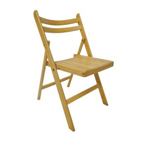 Super-Seat | Les Chaises pliantes en bois Bella | Stoelen in natuurlijk hout, met lattenzitting et drie horizontal ruglatten. | Horecameubilair