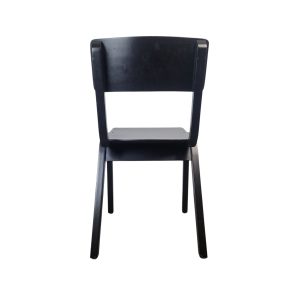 Super-Seat | Chaises empilables en bois vintage Larson noires | Des meubles en noir avec un charme vintage et un revêtement solide. | Horecameubilair