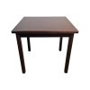 Super-Seat | De Essex houten horecatafels 80x70cm | Donkerbruine, vierkante houten tafel met rechte poten, volledig van hout. | Horecameubilair