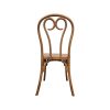 Super-Seat | The Thonet Heart-Back stackable plastic chair | Lichtbruine kunststof stoel met hartvormige rugleuning en gebogen details. | Horecameubilair