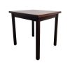 Super-Seat | De Essex houten horecatafels 80x70cm | Donkerbruine, vierkante houten tafel met rechte poten, gemaakt van massief hout. | Horecameubilair
