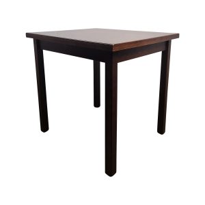 Super-Seat | De Essex houten horecatafels 80x70cm | Donkerbruine, vierkante houten tafel met rechte poten, gemaakt van massief hout. | Horecameubilair