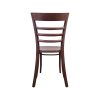 Super-Seat | De Tobias Thonet houten caféstoelen vintage bruin | Bruin hout, ladder-rugleuning, gladde afwerking, licht gebogen poten. | Horecameubilair